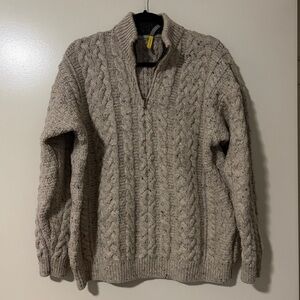 Celtic & Co Beige Cable Knit Sweater